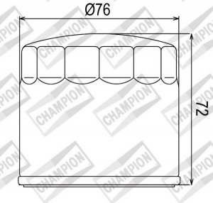 Filter ulja CHAMPION COF053