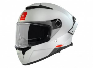 Full face helmet MT Helmets THUNDER 4 SV SOLID A0 GLOSS PEARL WHITE 3XL