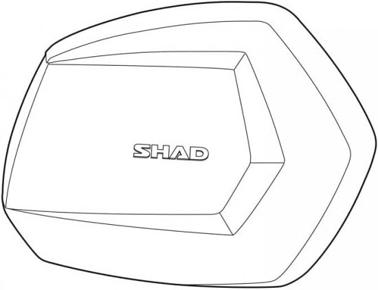 Spare part SC lid SHAD D1B35TRR right ALU