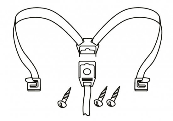 Flexible strap SHAD for SH46 for YAMAHA XJR 1300