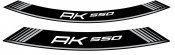 Rim strip PUIG 9630P AK550 silver set of 8 rim strips