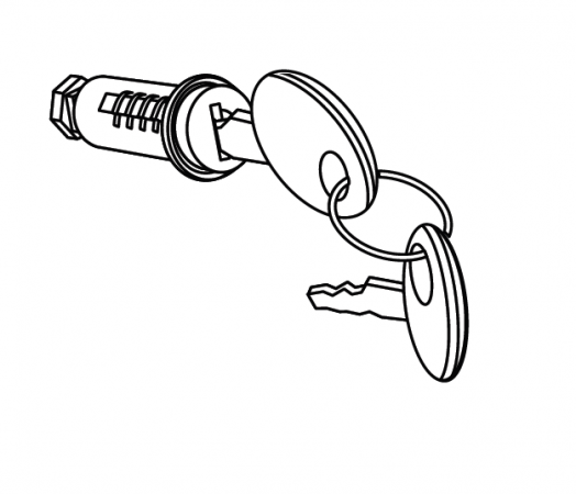 Key lock SHAD for SH45/SH39/SH37/SH34/SH33/SH29/SH26/SH46/SH40/SH44 for YAMAHA XSR 900