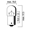 Bulb RMS 246510456 FLOSSER orange BAU15S T16 12V-10W