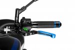 Clutch lever without adapter PUIG 24ANV 3.0 extendable folding blue/green