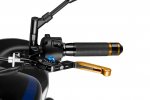 Clutch lever without adapter PUIG 24ONA 3.0 extendable folding gold/blue