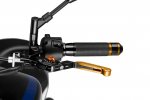 Clutch lever without adapter PUIG 24ONT 3.0 extendable folding gold/orange