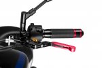 Clutch lever without adapter PUIG 24RNO 3.0 extendable folding red/gold