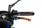 Clutch lever without adapter PUIG 24TNA 3.0 extendable folding orange/blue