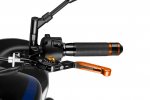 Clutch lever without adapter PUIG 24TNO 3.0 extendable folding orange/gold