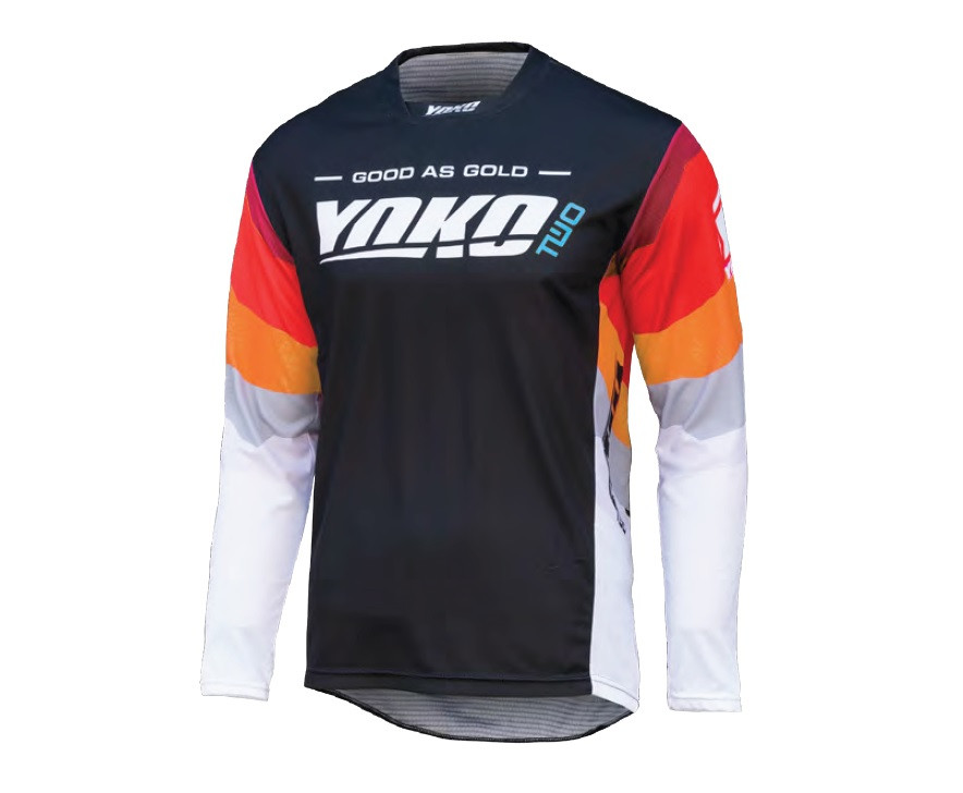 MX jersey YOKO TWO black/white/red L