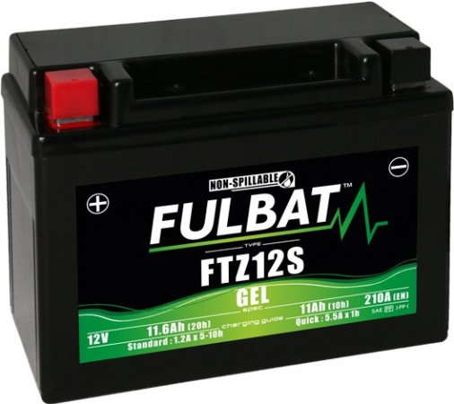 Gel battery FULBAT FTZ12S (YTZ12S)