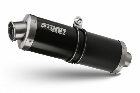 Silencer STORM HU.001.LX1B OVAL Steel black