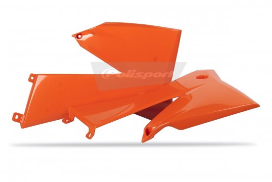 Radiator scoops POLISPORT 8411500002 (pair) orange KTM