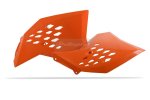 Radiator scoops POLISPORT 8428200002 (pair) orange KTM