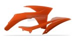 Radiator scoops POLISPORT 8428600003 (pair) orange KTM