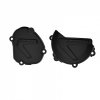 Clutch and ignition cover protector kit POLISPORT 90937 Crni