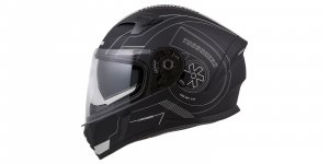 Full face helmet CASSIDA INTEGRAL 3.0 TURBOHEAD black matt/ silver (alloy) XS