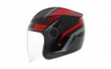 Jet helmet CASSIDA REFLEX black/ red/ grey XS