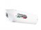 Slip-on exhaust GPR ALBUS White glossy including removable db killer and link pipe