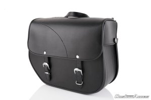 Leather saddlebag CUSTOMACCES SANT LOUIS Crni right