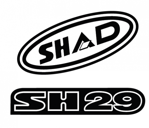 Stickers SHAD D1B29ETR crven for SH29