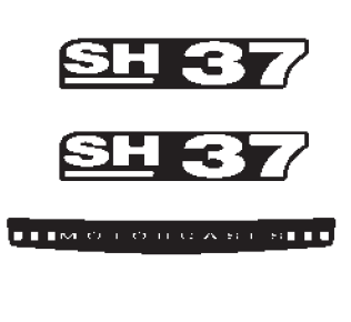 Stickers SHAD for SH37 for YAMAHA XJR 1300