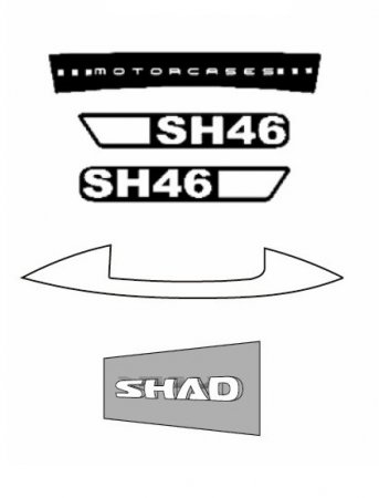 Stickers SHAD for SH46 for YAMAHA XJR 1300