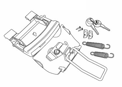 Locking system SHAD for SH46 for YAMAHA XJR 1300