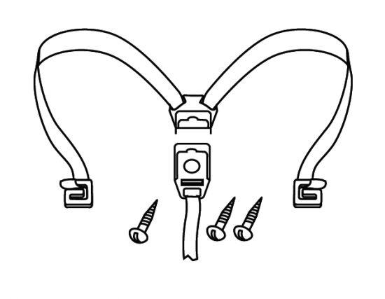 Flexible strap SHAD for SH48 for YAMAHA XJR 1300