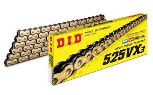 VX series X-Ring chain D.I.D Chain 525VX3 112 L Gold/Black