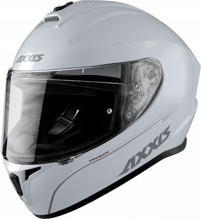 FULL FACE helmet AXXIS DRAKEN ABS solid white gloss XXL for BMW F 850 GS