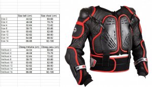 Body protector EM55 Junior Black/red EMERZE Size 10 years