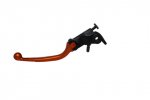 Adjustable folding lever ACCOSSATO aluminium, master cylinder orange