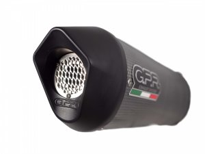 Slip-on exhaust GPR FURORE EVO4 Matte Black including removable db killer, link pipe and catalyst