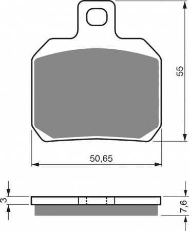 Disk pločice GOLDFREN S3 for DUCATI Monster 821