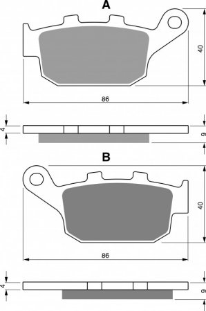 Disk pločice GOLDFREN S3 for YAMAHA XJ6 (Diversion,Diversion F) /ABS (2009-2016)