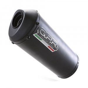 Slip-on exhaust GPR GHISA Matte Black including removable db killer and link pipe