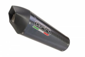 Slip-on exhaust GPR GP EVO4 Carbon look including removable db killer, link pipe and catalyst