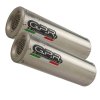 Dual slip-on exhaust GPR CAT.69.M3.INOX M3 Brushed Stainless steel including removable db killers, link pipes and catalysts