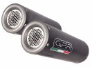 Dual slip-on exhaust GPR CAT.69.M3.PP M3 Brushed Stainless steel including removable db killers, link pipes and catalysts