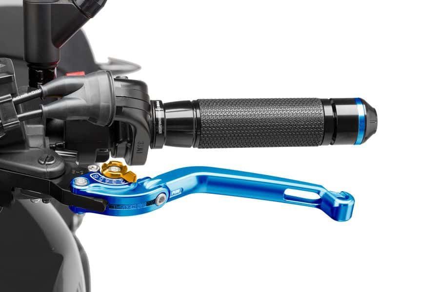 Clutch lever without adapter PUIG 260AO foldable blue/gold