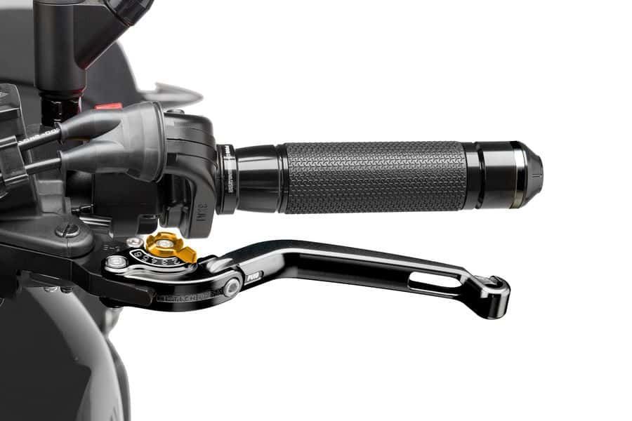 Clutch lever without adapter PUIG 260NO foldable black/gold