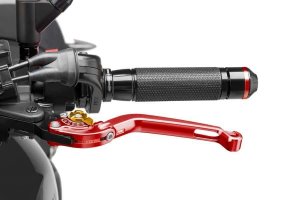 Clutch lever without adapter PUIG 260RO foldable red/gold