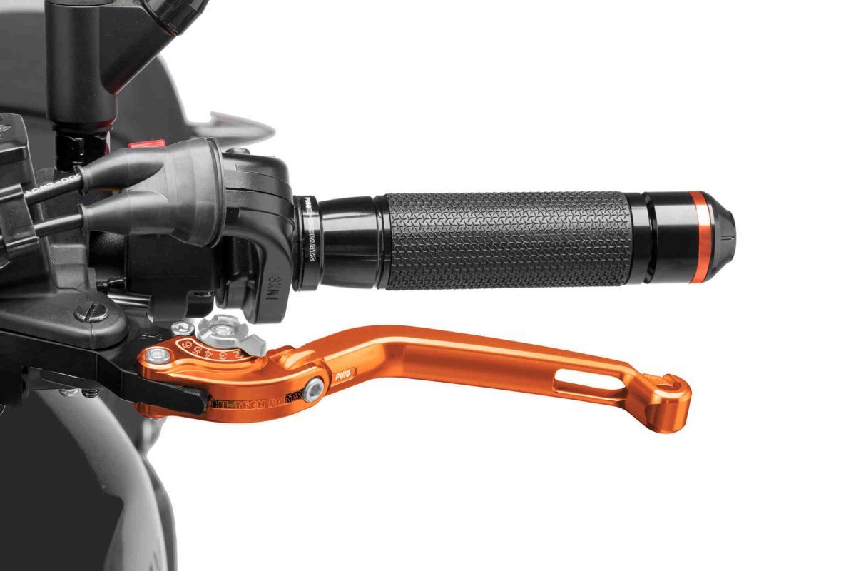 Clutch lever without adapter PUIG 260TP foldable orange/silver