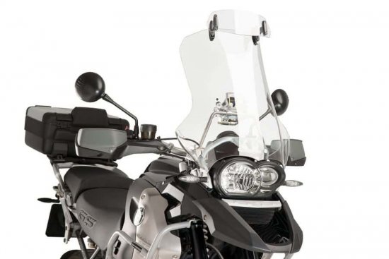 Multiadjustable visor PUIG clip-on transparent for DUCATI Monster 797 S