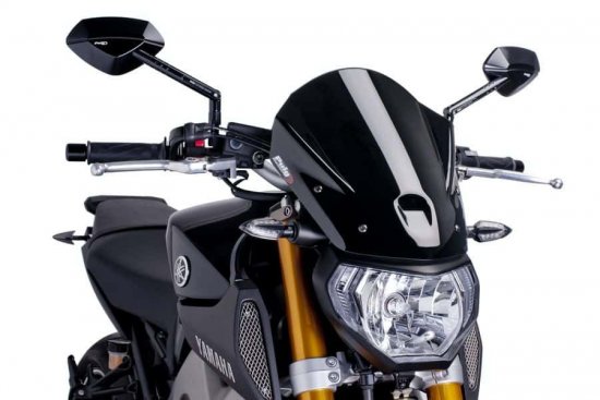 Windshield PUIG NEW. GEN TOURING Crni for DUCATI Monster 797 S