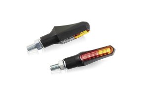 Turn signals PUIG CURVE Crni front, homologated