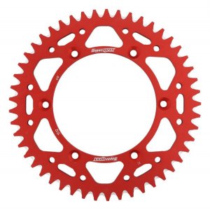 Rear ALU sprocket SUPERSPROX crven 49T, 520