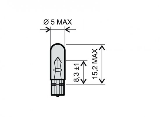 Lamp RMS 246510271 T5 12V 2,3W