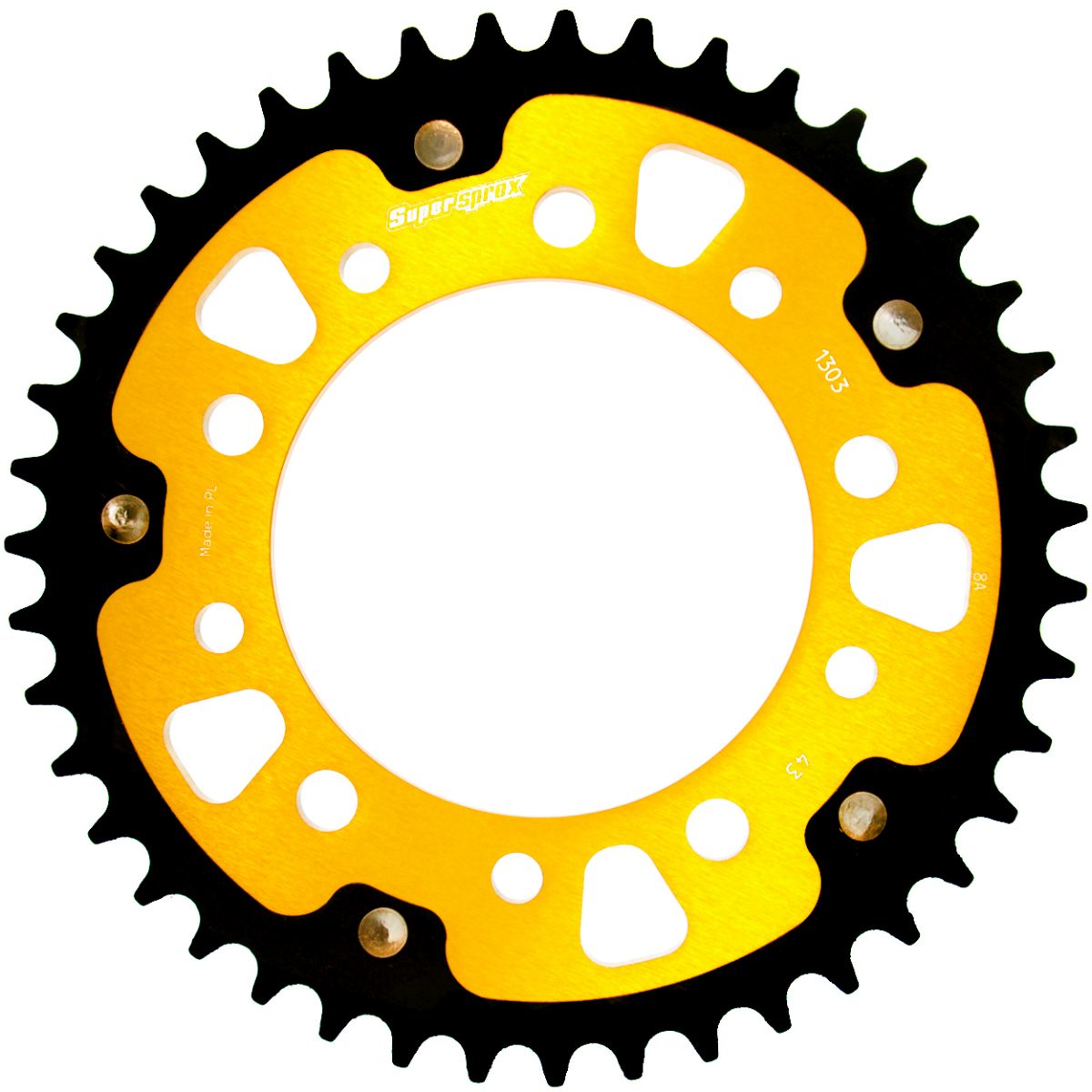 Rear sprocket SUPERSPROX RST-1303:43-GLD STEALTH zlato 43T, 520